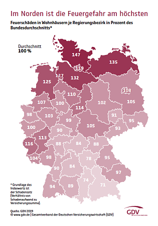 Bild: Im Norden ist die Feuergefahr am h&ouml;chsten