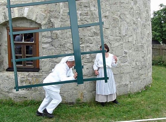 Gedr&auml;nge an der M&uuml;hle (Foto: Karl-Heinz Herrmann)