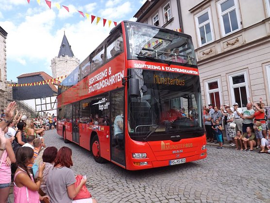 Die Münsteraner hatten sogar einen "Münsterbus" mitgebracht. (Foto: Foto: Mix) Die Münsteraner hatten sogar einen "Münsterbus" mitgebracht. (Foto: Foto: Mix)