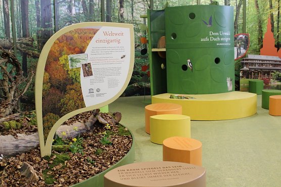 Auf verschiedenen Themeninseln wird den Besuchern einerseits die einzigartige Natur des Nationalparks Hainich n&auml;her gebracht, andererseits bekommt man aber auch Ideen f&uuml;r die Freizeitgestaltung in Form der kulturellen und touristischen Angebote der Region. (Foto: Re-Ko)