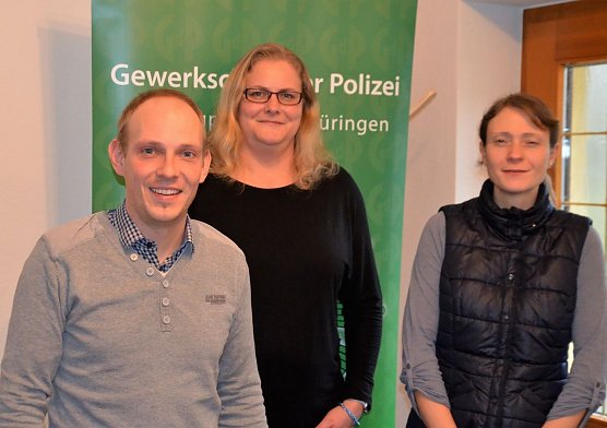 Neue Vorstandsmitglieder v.r.: Daniel Braun - Vorsitzender, Daniela Ide- stellv. Vorsitzende, Jana Henschel- stellv. Schriftf&uuml;hrerin (und Landesjugendvorsitzende)  (Foto: privat)
