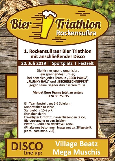 Bier Triathlon geplant (Foto: Tobias Busch) Bier Triathlon geplant (Foto: Tobias Busch)