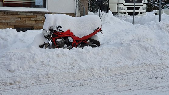 Die Motorrad-Saison wird noch ein wenig auf sich warten lassen (Foto: S. Dietzel)