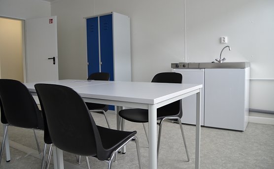 Zimmer in der Obdachlosenunterkunft (Foto: Anke Pfannstiel &copy; Stadtverwaltung M&uuml;hlhausen)
