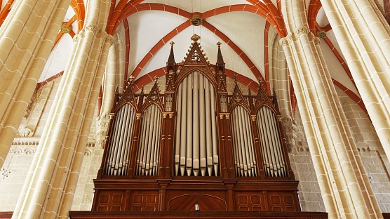 orgel der Marienkirche in M&uuml;hlhausen (Foto: Tino Sieland &copy; Stadtverwaltung M&uuml;hlhausen)