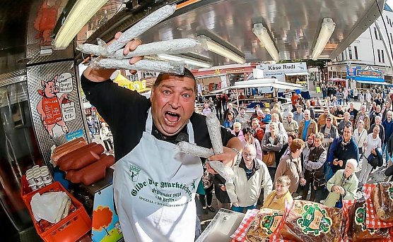 Der Wurst Achim in seinem Element (Foto: Event und Werbeagentur Jobo)
