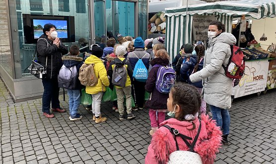 Zum Abschluss eines aufregenden Vormittags ging es noch in die Katakomben unter dem Marktplatz (Foto: oas)
