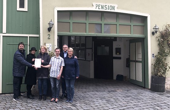 Die Pension "Zur Lohgerberei" ist neues Mitglied der Gästeführer Zunft (Foto: P.Kosiol) Die Pension "Zur Lohgerberei" ist neues Mitglied der Gästeführer Zunft (Foto: P.Kosiol)