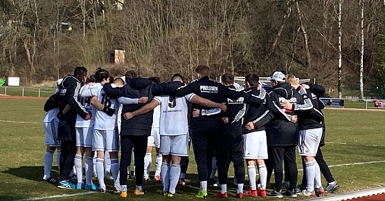 Die Preußenspieler vor dem Match (Foto: Sandy Harnisch) Die Preußenspieler vor dem Match (Foto: Sandy Harnisch)