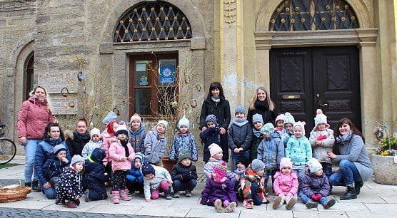 Die "Putzkolonne" der Salza Knirpse (Foto: oas) Die "Putzkolonne" der Salza Knirpse (Foto: oas)