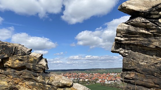 Blick von der teufelsmauer bei Weddersleben (Foto: oas)