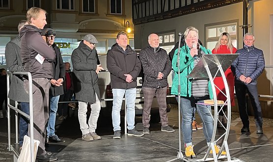 Die geb&uuml;rtige Bad Langensalzaerin Diana Bauer erl&auml;uterte ihre Sicht auf die angespannte Lage in der europ&auml;ischen Landwirtschaft  (Foto: emw)