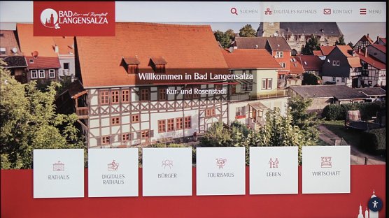 Bad Langensalza hat eine neugestaltete Website mit "Digitalem Rathaus" (Foto: Eva Maria Wiegand) Bad Langensalza hat eine neugestaltete Website mit "Digitalem Rathaus" (Foto: Eva Maria Wiegand)