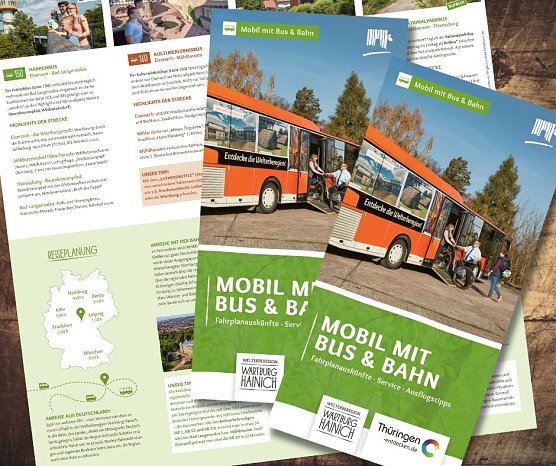 Neue Mobilfaltkarte für Ersterkunder und Erfahrene (Foto: Welterberegion Wartburg Hainich) Neue Mobilfaltkarte für Ersterkunder und Erfahrene (Foto: Welterberegion Wartburg Hainich)