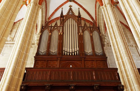 Sauer-Orgel in St. Marien Mühlhausen (Foto: Tino Sieland © Stadt Mühlhausen) Sauer-Orgel in St. Marien Mühlhausen (Foto: Tino Sieland © Stadt Mühlhausen)