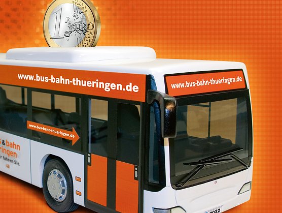 Ein-Euro-Tag in Thüringer Bussen (Foto: Thüringer Bus & Bahn) Ein-Euro-Tag in Thüringer Bussen (Foto: Thüringer Bus & Bahn)