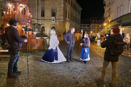 Der MDR dreht in Bad Langensalza (Foto: Gästeführerzunft Bad Langensalza) Der MDR dreht in Bad Langensalza (Foto: Gästeführerzunft Bad Langensalza)