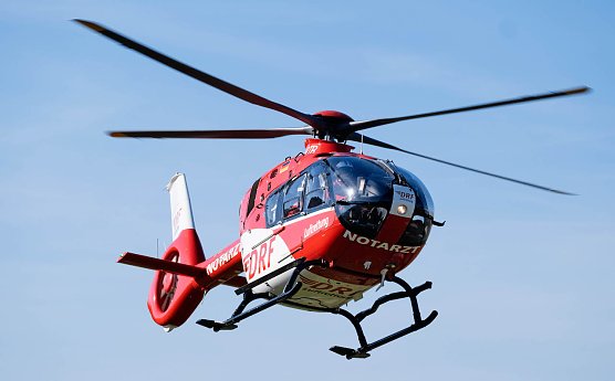 Rettungshubschrauber im Einsatz (Foto: Maike Gloeckner)