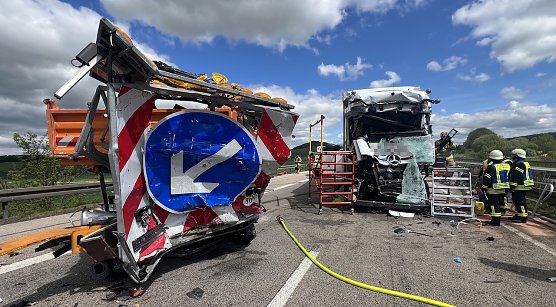 Unfall mit t&ouml;dlichem Ausgang auf der A 38 (Foto: Silvio Dietzel)