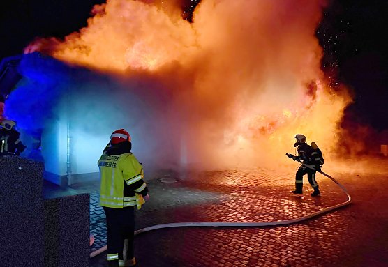 Geb&auml;udebrand in Obermehler (Foto: S.Dietzel)