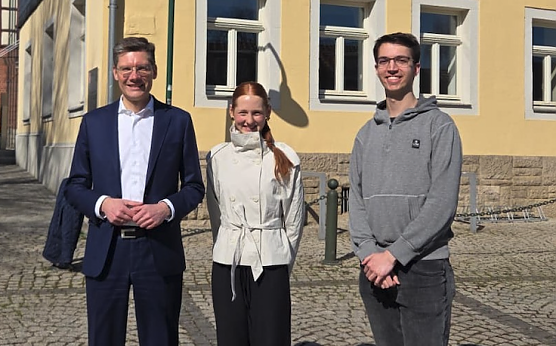 MdB Christian Hirte, Alena Drey&szlig;e und Christian Dittmann (Foto: Wahlkreisb&uuml;ro Christian Hirte)
