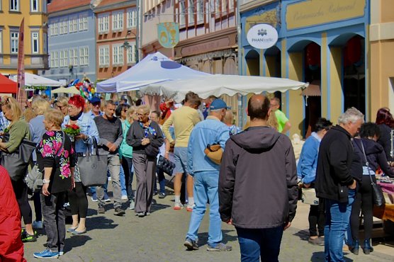 Gr&uuml;nes Innenstadtfest in Bad Langensalza lockte viele neugierige Besucher an (Foto: Eva Maria Wiegand)