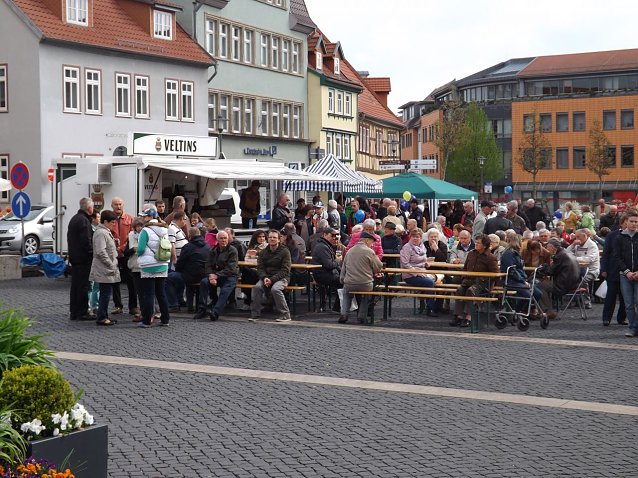 Bild: Gut besucht war der Untermarkt am Tag der Arbeit.