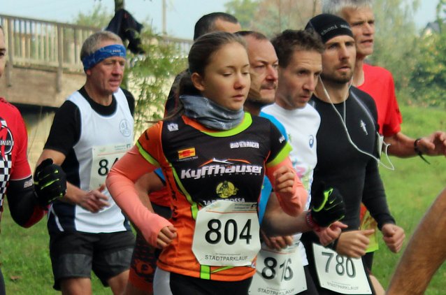 Bild: Die langen Strecken beim Stadtparklauf