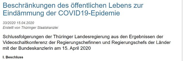 Bild: Erleichterte &Ouml;ffnung von Gesch&auml;ften? April, April in Th&uuml;ringen