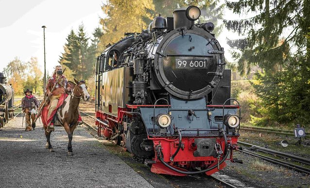 Bild: Die Einwohner der Westernstadt Pullman City in Hasselfelde erwarten neue Besucher