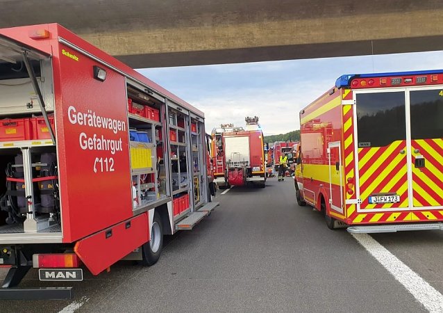 Bild: Lange Vollsperrung der A 4 nach Lkw-Brand