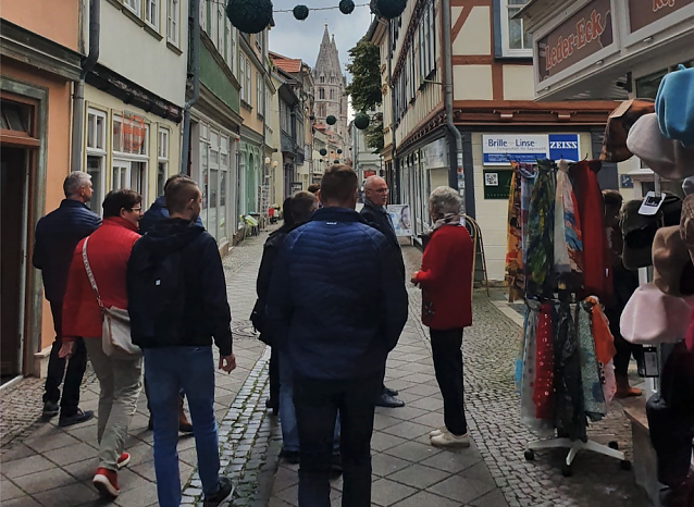 Bild: Erfahrungsaustausch in M&uuml;hlhausen