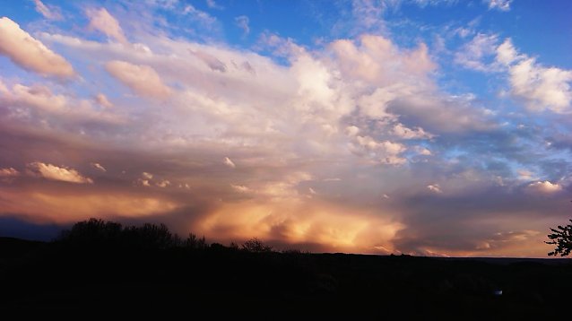 Bild: Unser Wetterbild kommt heute von Christoph Burkert der gestern "Corona" einmal anders eingefangen hat