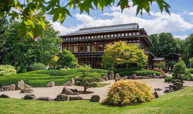 Bild: Der Japanische Garten in Bad Langensalza ist ein Au&szlig;enstandort der BUGA 2021