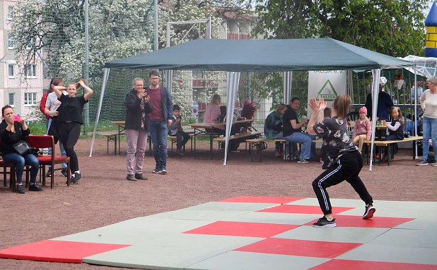 Bild: Tanzeinlage beim Familienfest in Bad Langensalza