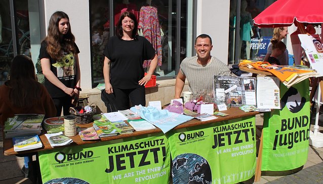 Bild: Der Stand der BUND-Jugend beim "Gr&uuml;nen Innenstadtfest"