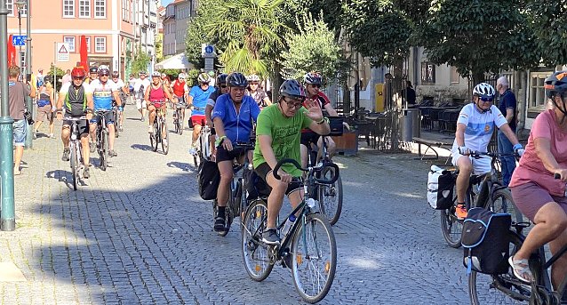 Bild: Start der "Tour de Osten" heute fr&uuml;h in Bad Langensalza