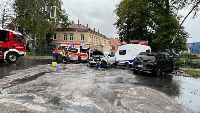 Bild: Unfall heute Nachmittag in Bad Langensalza