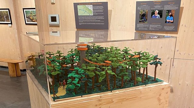 Bild: Das 3D-Modell des Baumkronenpfades in der Hainich-Erlebniswelt