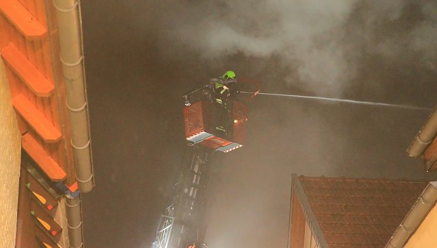 Bild: Geb&auml;udebrand in Schlotheim