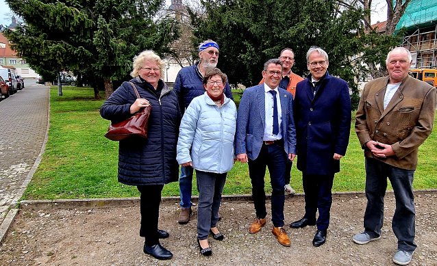 Bild: Minister Georg Maier (2. v. r.) zu Besuch in Bad Tennstedt
