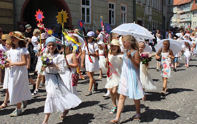 Bild: 210. Brunnenfest in Bad Langensalza wurde bei strahlendem Sonnenschein gefeiert