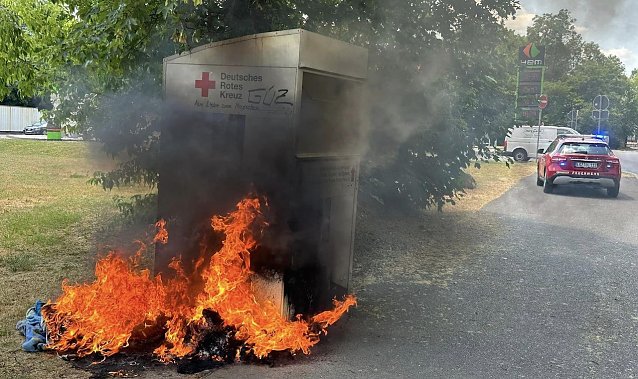 Bild: Brand in der Poststar&szlig;e