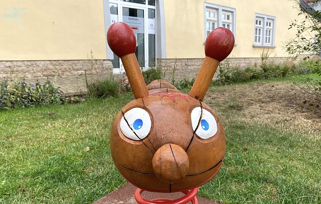 Bild: Erregte regionale Aufmerksamkeit: Spielmobilk&auml;fer am Entenlaich