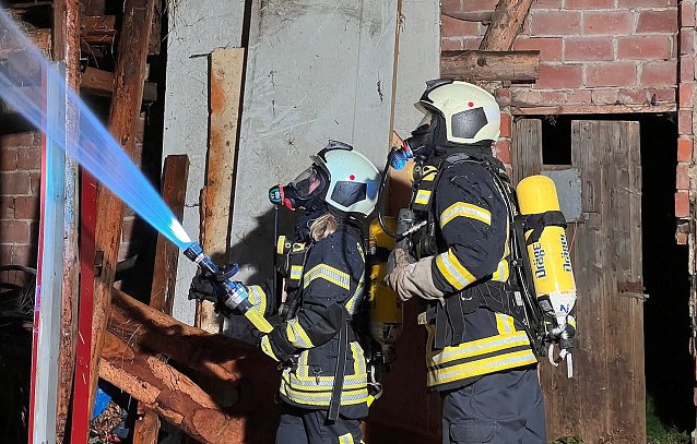 Bild: Scheunenbrand in Obermehler