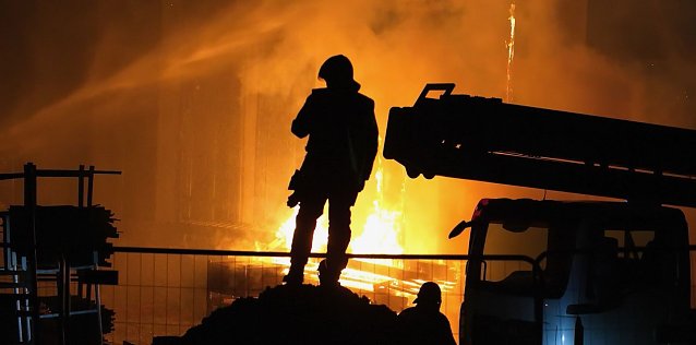 Bild: Gro&szlig;brand bei Obermehler
