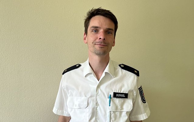 Bild: Polizeirat Marcus B&uuml;rgel ist der oberste Polizist des Landkreises 