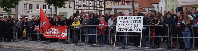 Bild: M&uuml;hlh&auml;user demonstrieren f&uuml;r eine bunte Stadt