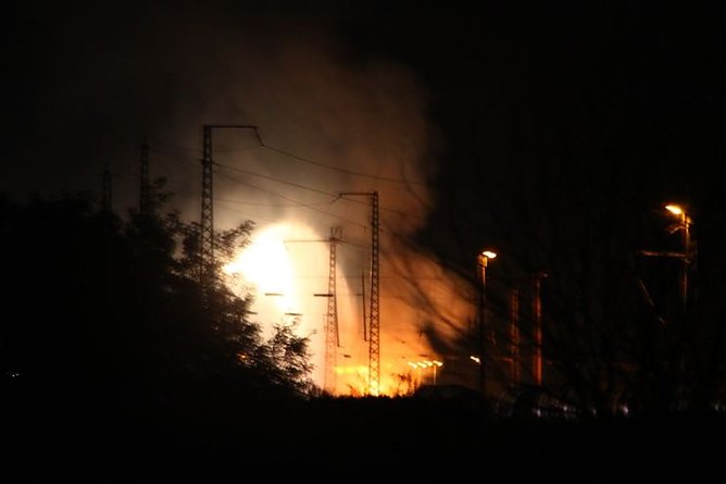 Zug-Ungl&uuml;ck in Bleicherode  (Foto: B. Peter)