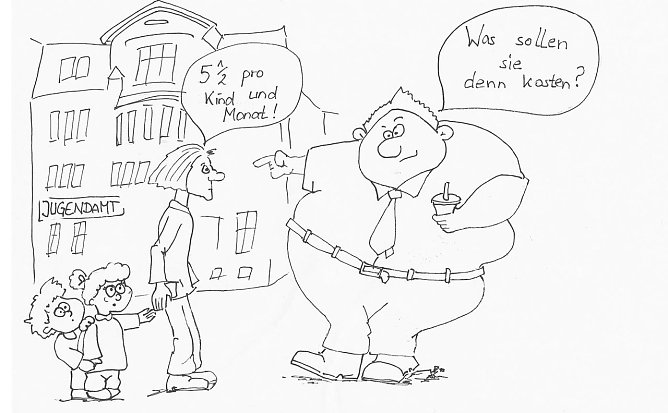 Karikatur (Foto: Harald Buntfu&szlig;)